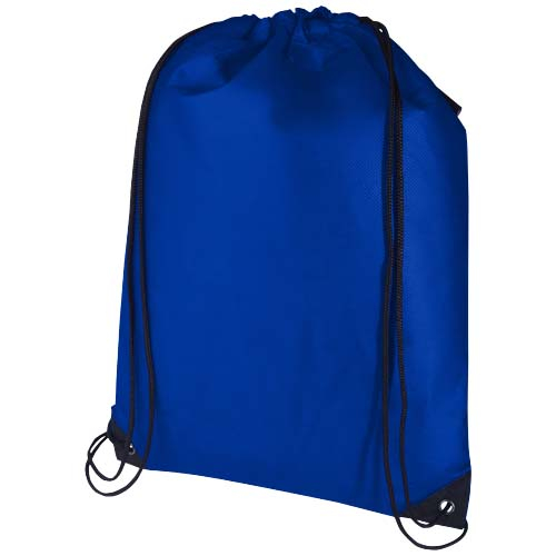 Gym-bag non tissé recyclé GRS à personnaliser 5L Evergreen Bleu royal